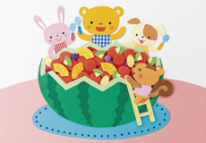 すいかのフルーツポンチ